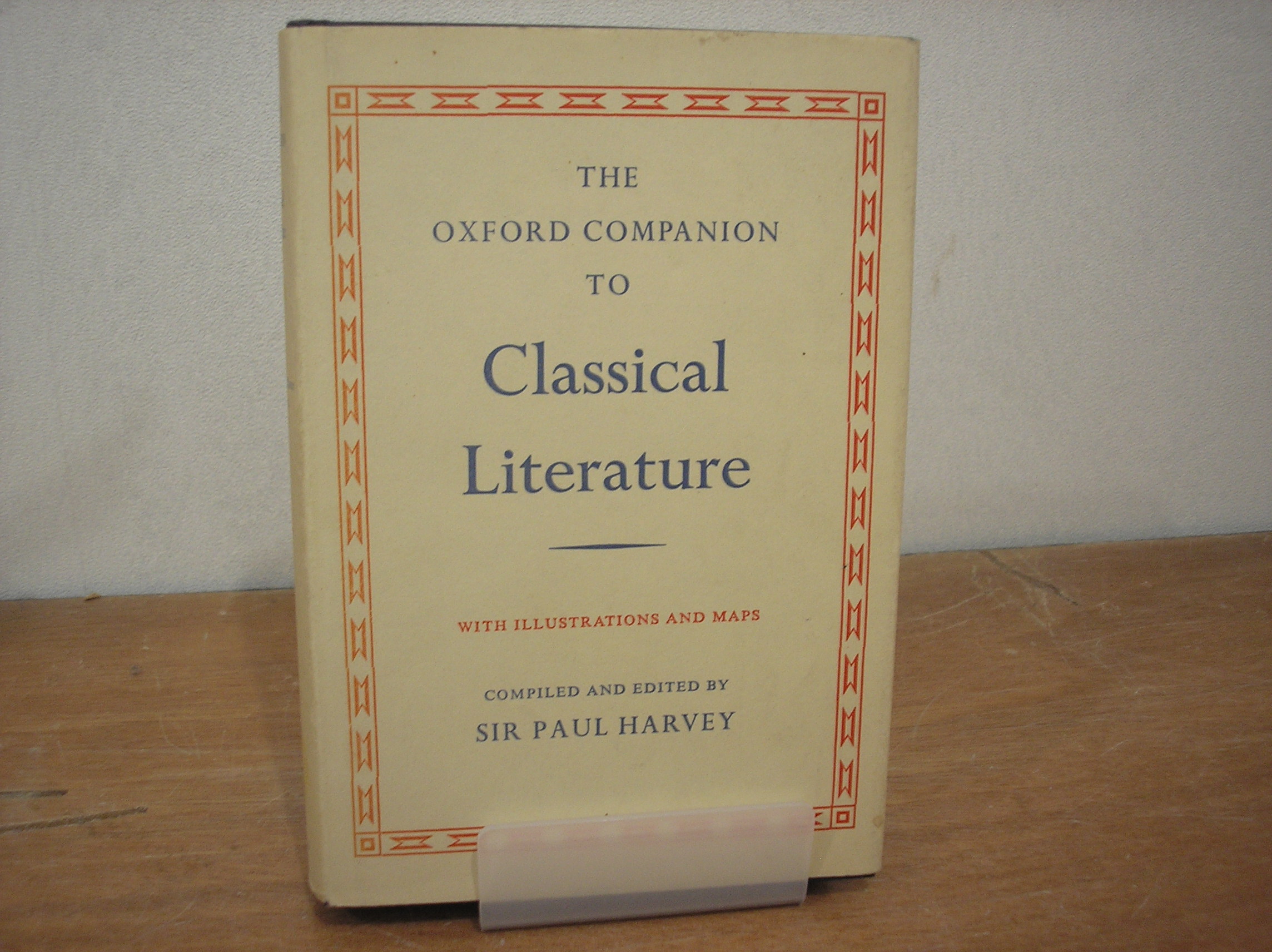 Image 0 of The Oxford Companion to Classical Literature