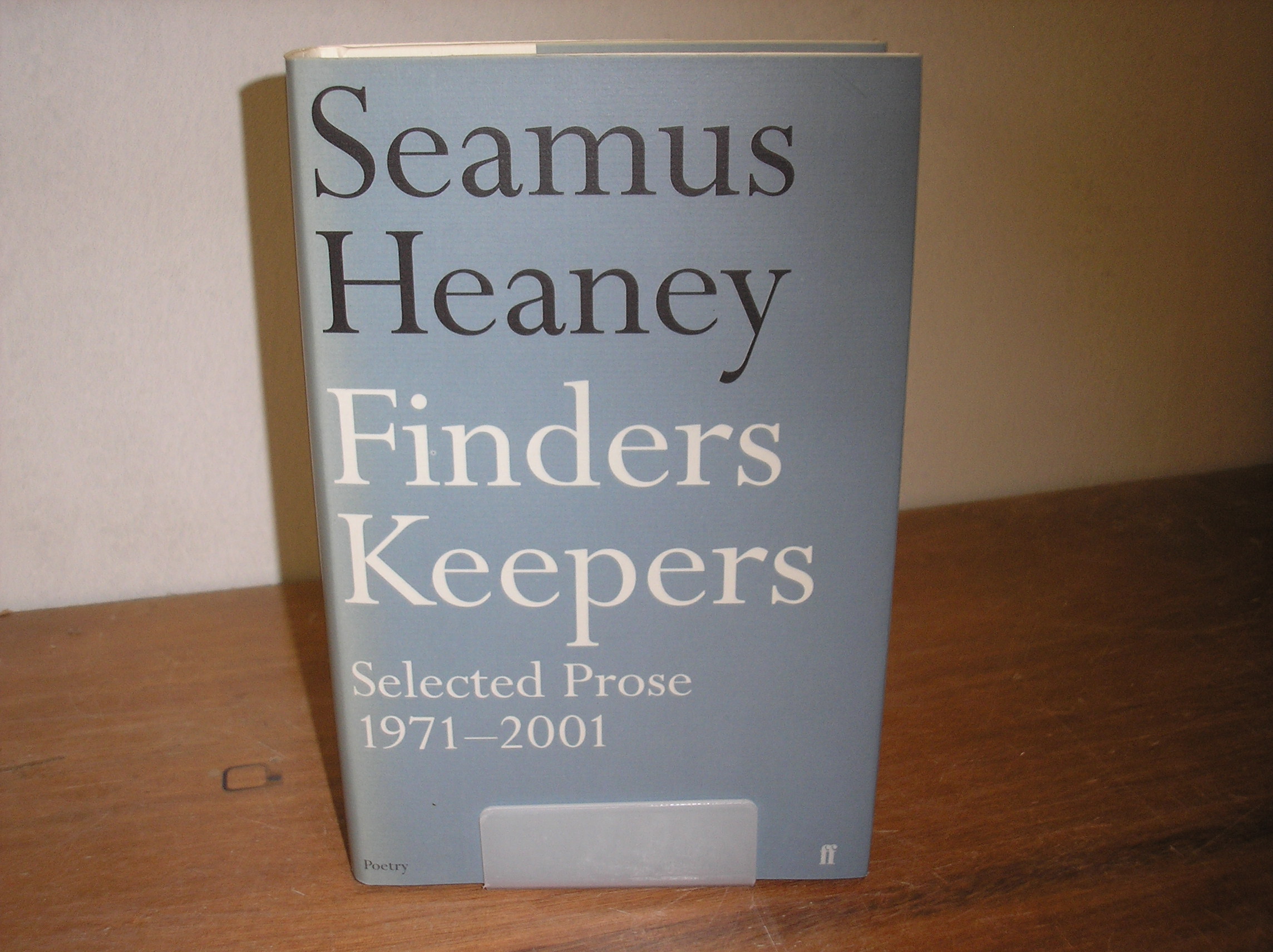 Image 0 of Finders Keepers Selected prose 1971-2001