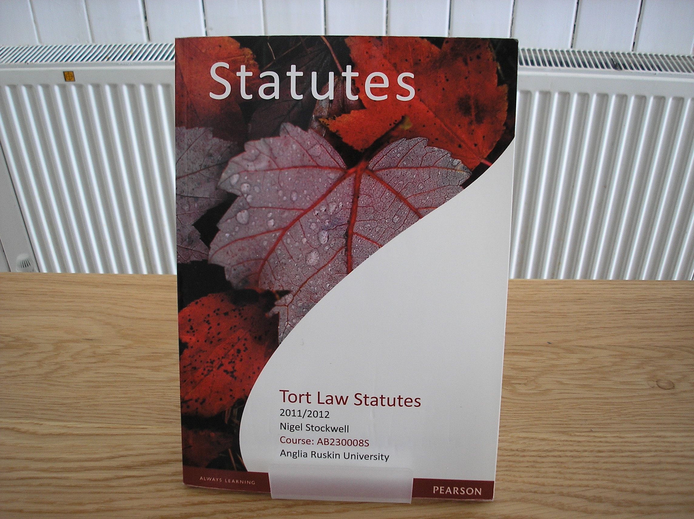 Image 0 of Tort Law Statutes 2011/2012