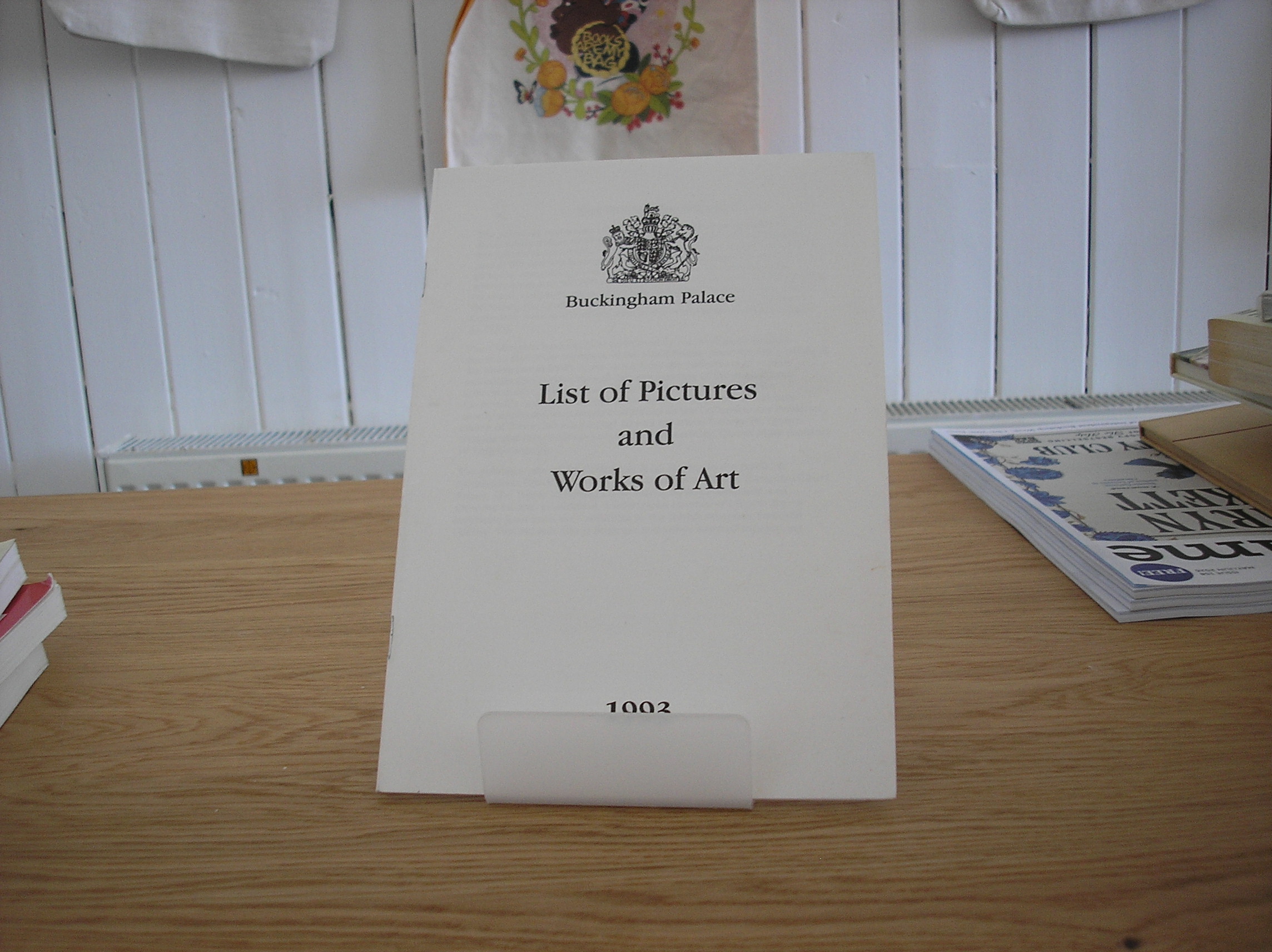 Image 0 of Buckingham Palace List of Pictures and Works of Art 1993