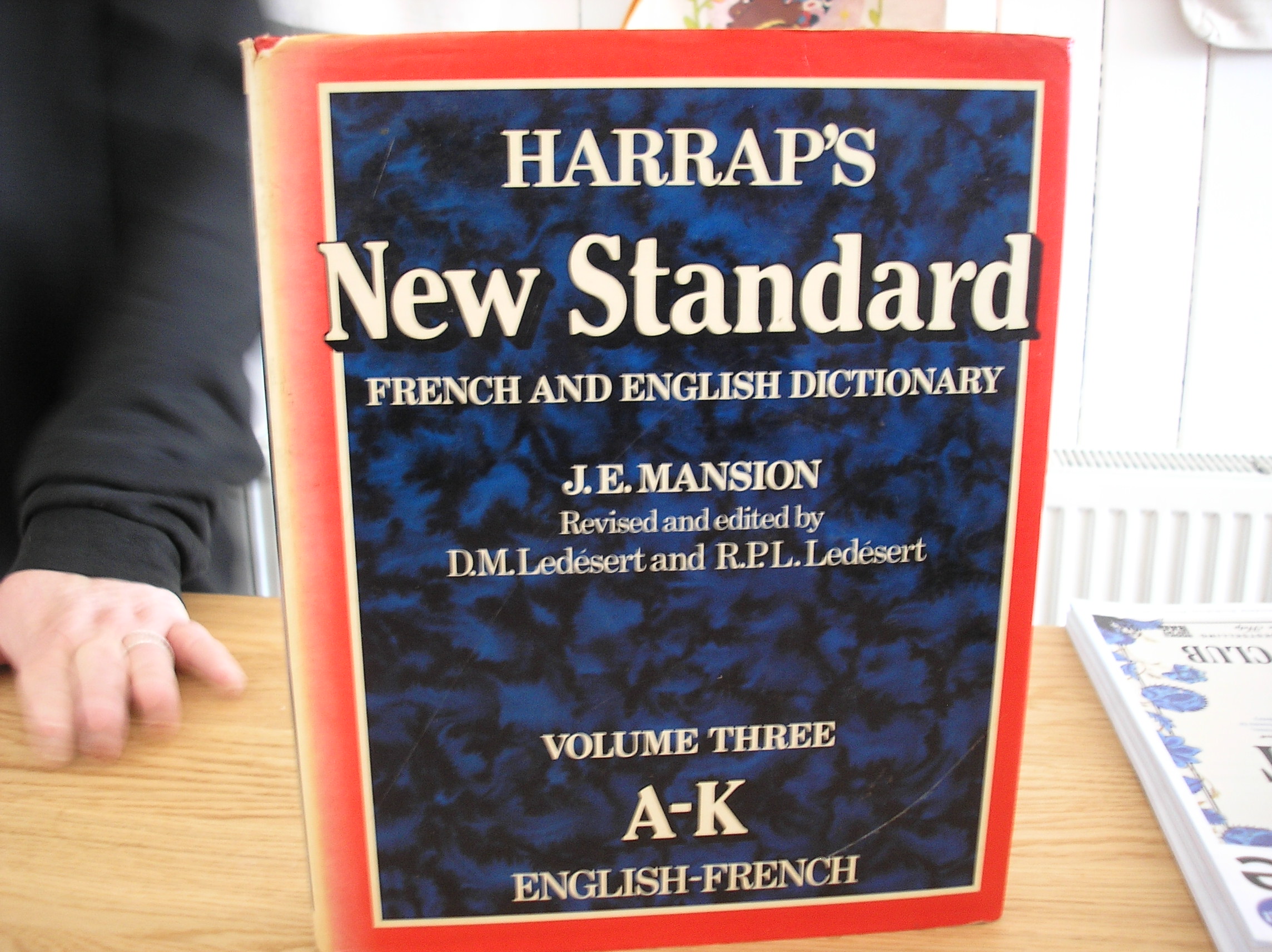 Image 0 of Harrap's New Standard French & English Dictionary Volume 3 A-K
