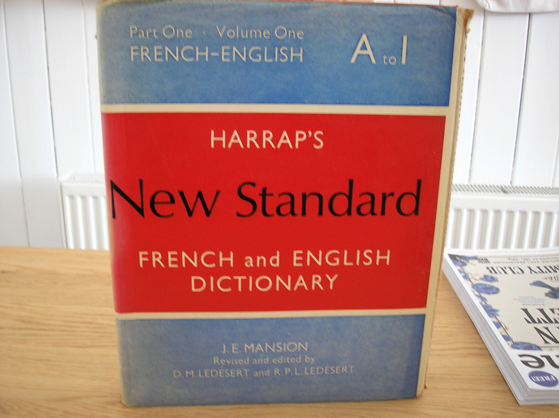 Image 0 of Harrap's New Standard French & English Dictionary part One Vol One A to I