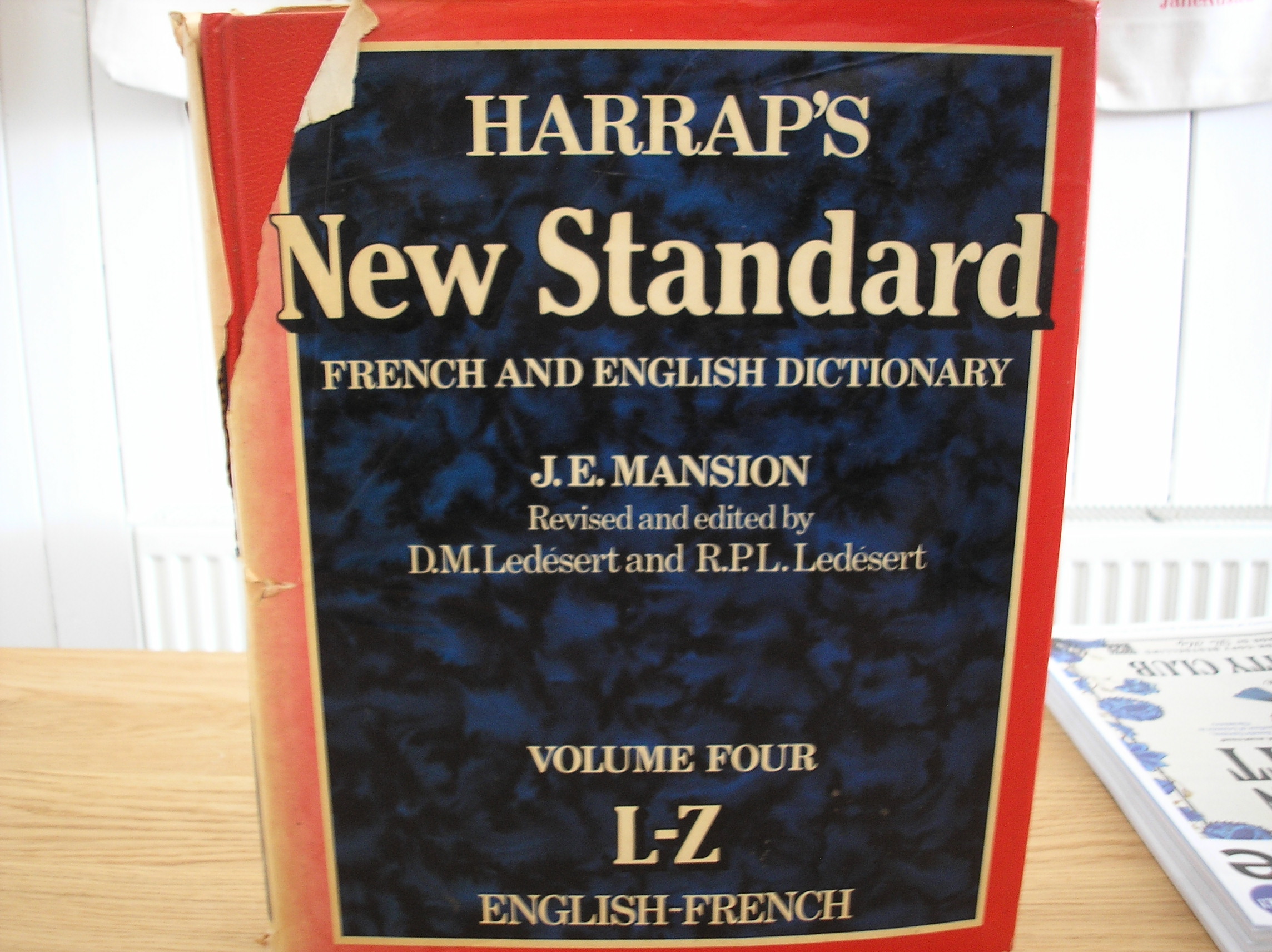 Image 0 of Harrap's New Standard French & English Dictionary Vol 4 L-Z