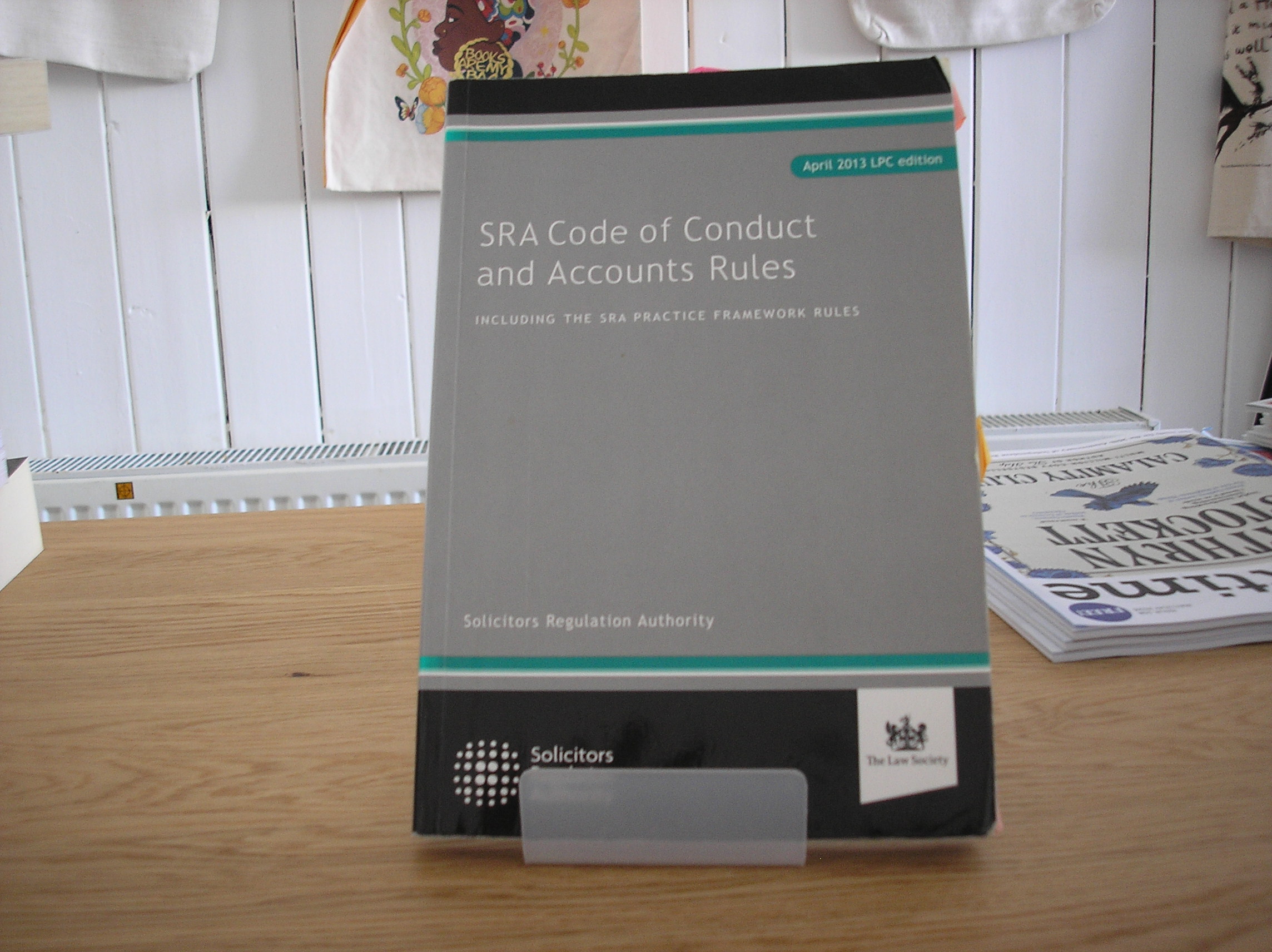 Image 0 of SRA Code of Conduct and Account Rules April 2013 LPC edition