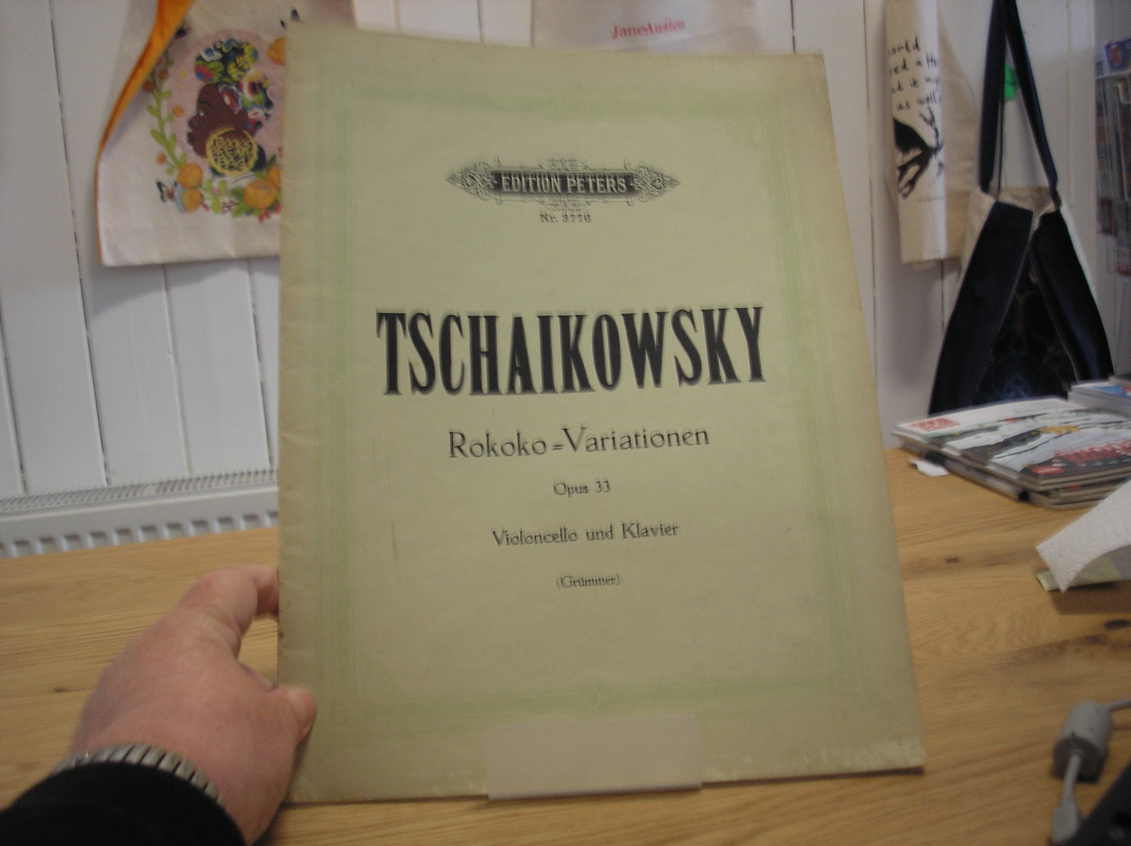 Image 0 of Edition Peters Nr. 3776 Tschaikowsky Rokoko = Variationen Opus 33 Violoncello un