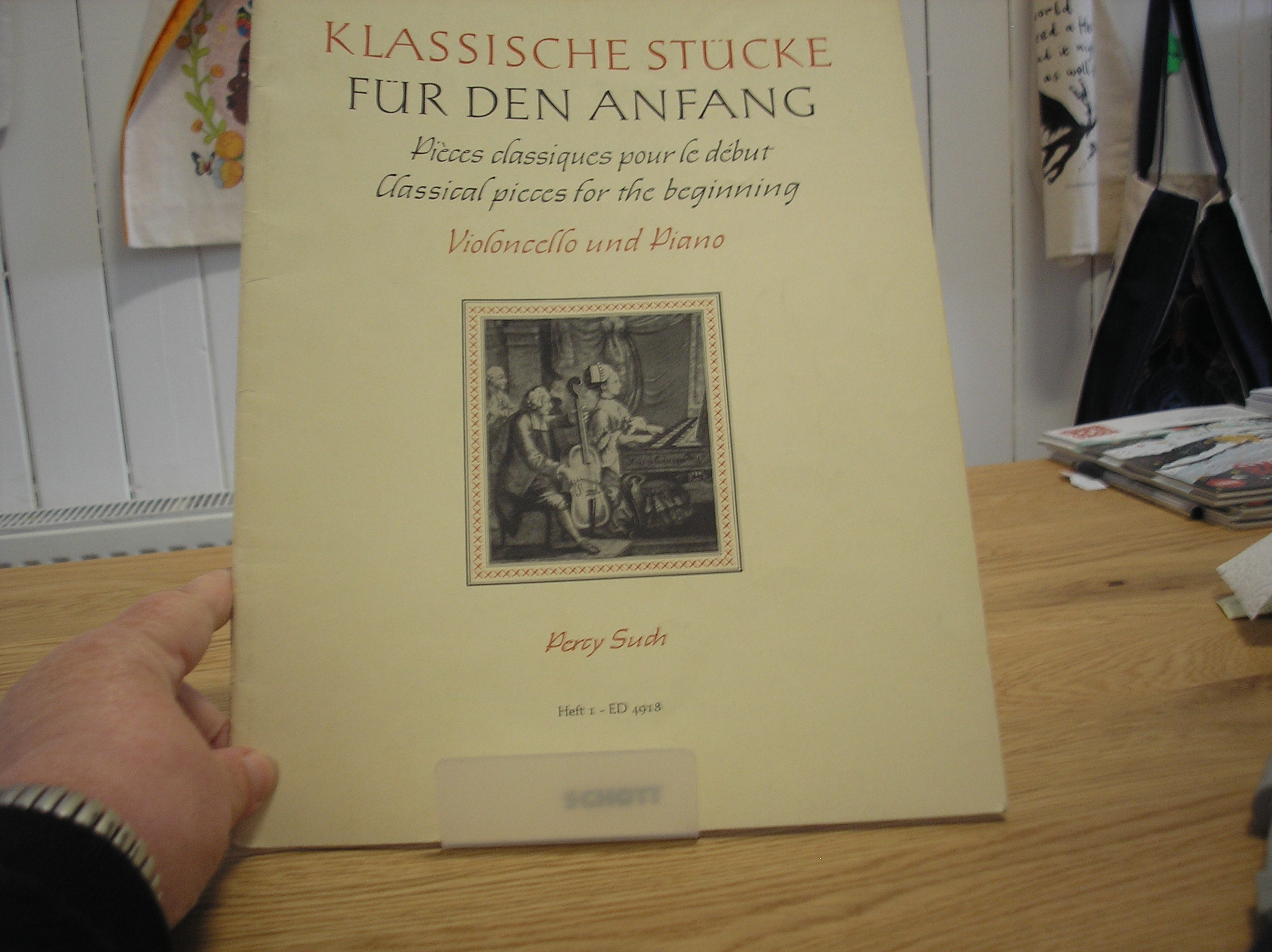 Image 0 of Klassische Stucke Fur Den Anfang Violoncello und Piano