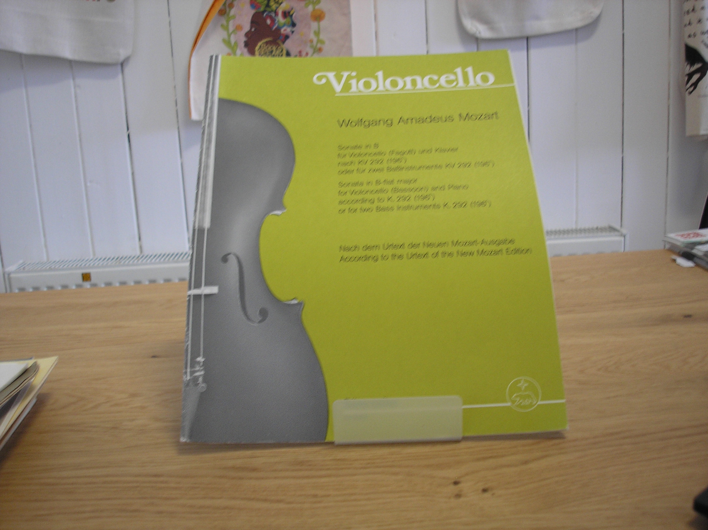 Image 0 of Wolfgang Amadeus Mozart Sonate in B fur Violoncello und Klavier