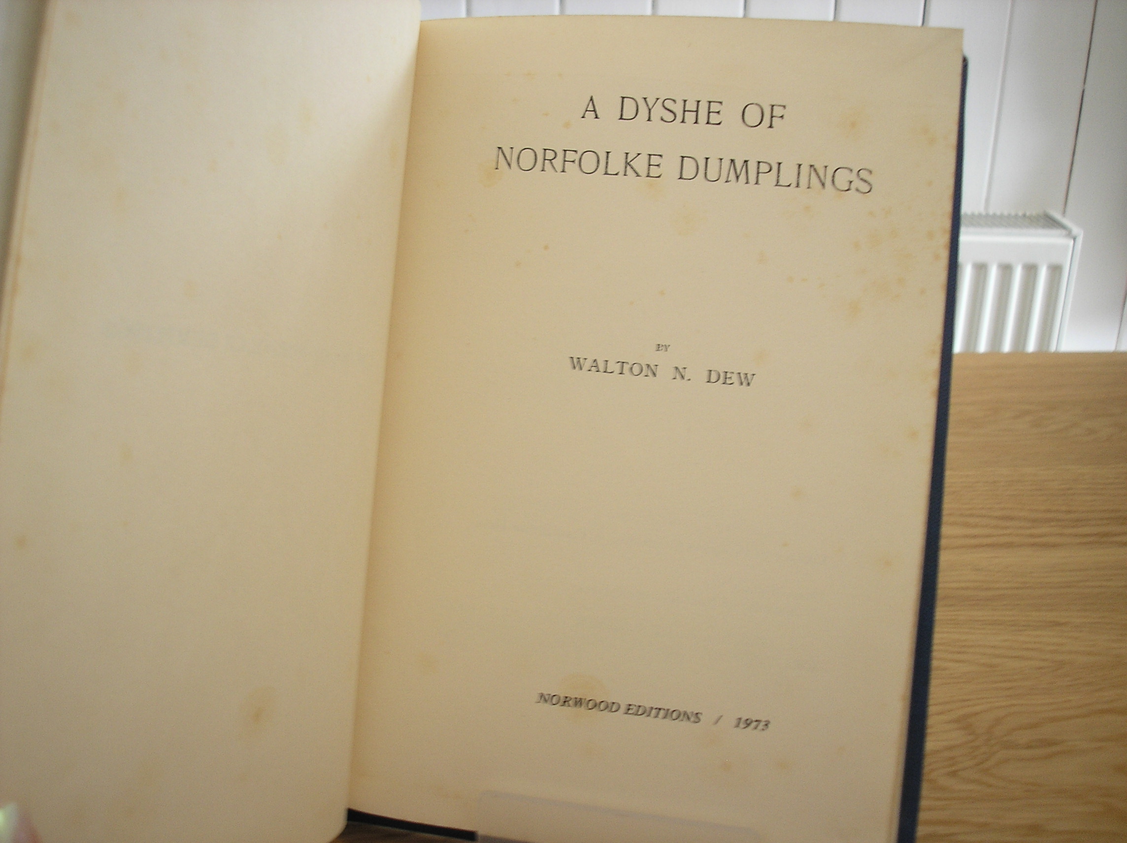 A Dyshe of Norfolke Dumplings