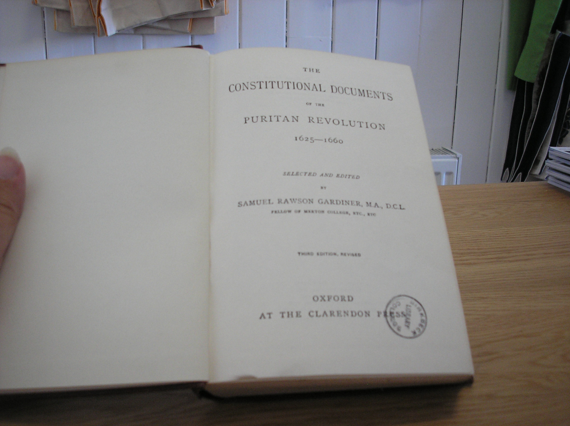 Image 0 of The Constitutional Documents Of The Puritan Revolution 1625-1660 Third Edition R