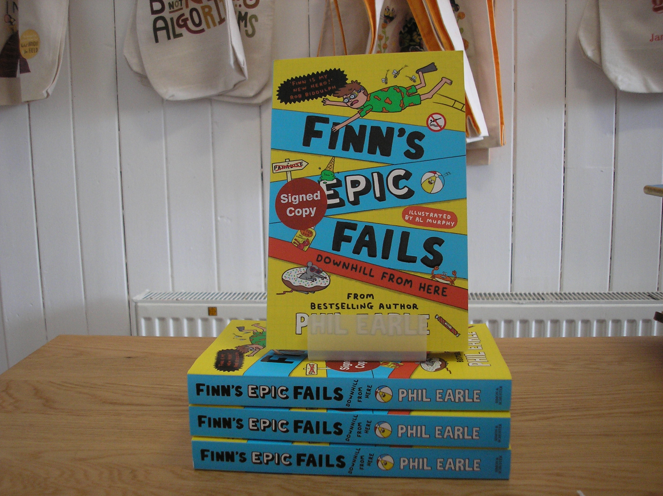 Image 0 of Finn's Epic Fails Downhill From Here SIGNED FIRST EDITION
